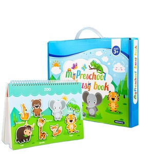 Livre de loisirs préscolaire magnétique de style art déco Jouets et jeux éducatifs pour enfants en matériau EVA avec autocollants magnétiques - Product Image 1