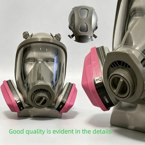 <span class=keywords><strong>Masque</strong></span> à gaz intégral à filtration élevée 99 %, double filtre à charbon actif, bloque les vapeurs, la poussière et les fumées, conception personnalisée, faible MOQ - Product Image 3
