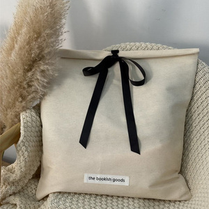 Sacs fourre-tout en coton personnalisés à bords roulés, pochettes enveloppe anti-poussière pour chaussures avec sangles, impression de logo sur rabat en coton disponible - Product Image 6