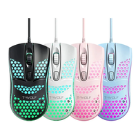 Souris filaire USB VONN V15 avec rétroéclairage LED, optique, ergonomique, pour jeux sur PC