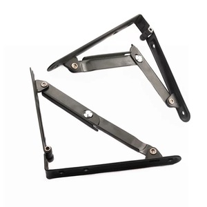 Hw Folding A Frame Bracket 203mm Cold Rolled Steel Shelf Support <b>Wall</b> <b>Mount</b> Indoor Use - Product Image 2
