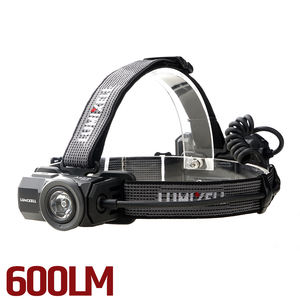 Linterna Frontal LED Híbrida de 600 Lúmenes con Haz Ajustable, Recargable por USB-C, IPX5 Impermeable y Luz Roja Trasera para Camping - Product Image 1