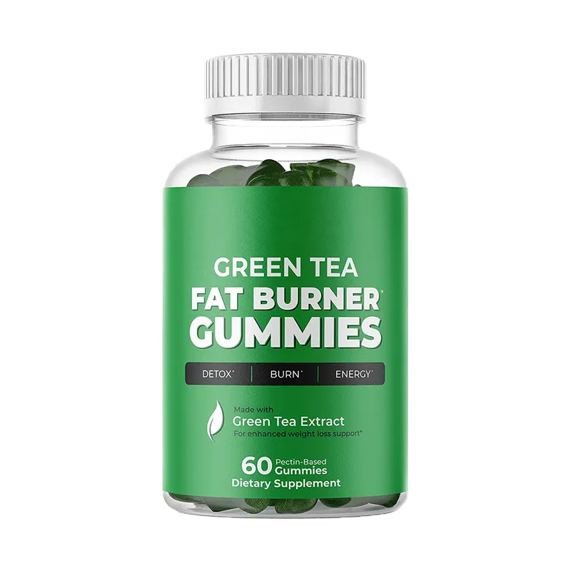 Bán hàng nóng OEM Matcha chiết xuất trà xanh gummy vitamin với chiết xuất trà xanh Matcha năng lượng Gummies trà xanh Detox gấu kẹo