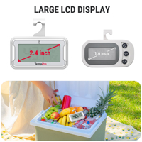 Thermomètre numérique pour réfrigérateur et congélateur TempPro TP110 avec écran LCD, étanche et avec crochet
