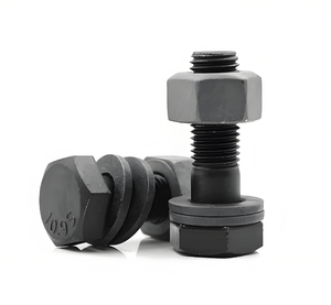สลักเกลียวหัวหกเหลี่ยม8.8/10.9/12.9ทนแรงดึงสูงเหล็กกล้าคาร์บอนเพลน - Product Image 2
