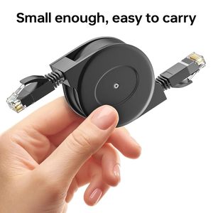 Có thể thu vào cáp Ethernet Cat6 cáp Ethernet phẳng LAN Cáp tốc độ cao ngoài trời Ethernet vá dây cho máy tính xách tay du lịch - Product Image 2