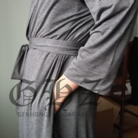 Robe de chambre kimono en bambou personnalisée pour femmes avec poche, robe de chambre en viscose de bambou douce et confortable, vêtements de nuit, vêtements de maison, robes de détente pour femmes