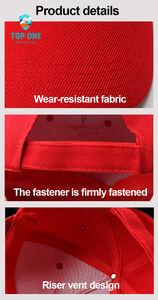 TopOne Venta al por mayor Hombres Mujeres Papá Moda Primera clase Liso Original Negro Correr Deporte Sombrero Gorras de béisbol - Product Image 2