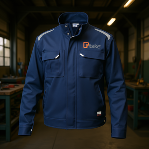 เสื้อแจ็คเก็ตทำงานแบบปกติ สีน้ำเงิน ไซส์ S มีกระเป๋าสะท้อนแสง - Product Image 3