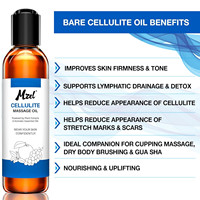 Huile de massage anti-cellulite, huile anti-cellulite 100% naturelle pour raffermir les cuisses et les fesses et réduire les vergetures