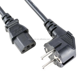 Fabricante rollo macho H05vv F <span class=keywords><strong>3</strong></span> Pin de la <span class=keywords><strong>UE</strong></span> C13 Cable de alimentación - Product Image 6