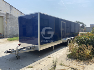 Unité de salle de bain mobile de luxe moderne avec douche et toilettes, remorque sanitaire portable pour camping en plein air, école, parc - À vendre - Product Image 2