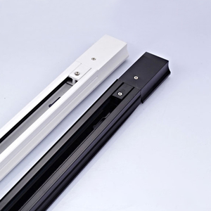 Riel LED de Aluminio Blanco o Negro de 1000 mm de Largo, Diseño Moderno, Conector en I, <span class=keywords><strong>L</strong></span> y T de Dos <span class=keywords><strong>L</strong></span>íneas, para Sala de Estar - Product Image 2