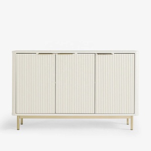 ตู้เก็บของทางเข้าขนาดใหญ่สไตล์ยุโรปแบบกำหนดเอง ประหยัดพื้นที่ ดีไซน์ลายร่อง ทำจากไม้เนื้อแข็ง เคลือบเงา - Product Image 5