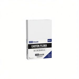Cartón Criscolor Pluma A3 29,7x42 cm 5 mm Blanco para Montajes Publicitarios y Fotografía Profesional - Product Image 2