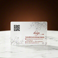 Tarjeta Magnética de Membresía VIP de PVC Transparente Personalizada, Impresión Digital, 13.56MHz, NFC, Código QR Impermeable