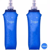 Bouteille d'eau en tpu pliable et pliable pour le sport Flacon souple pour l'extérieur, voyages, sports d'escalade, etc.
