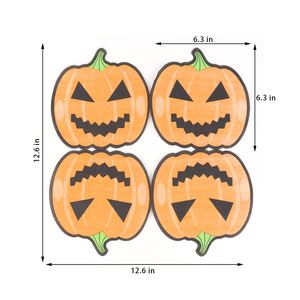 Serviettes de table jetables en papier pour Halloween, motif citrouille, 20 pièces - Product Image 2