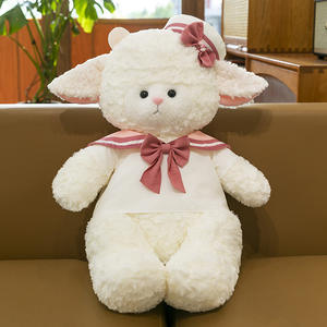 Super Mignon Mouton <span class=keywords><strong>Marin</strong></span> En Peluche Jouet Griffe Grue Machine Poupée Bavoir <span class=keywords><strong>Petit</strong></span> Agneau Maison Oreiller Décoratif Anniversaire Animal En Peluche Jouets - Product Image 2