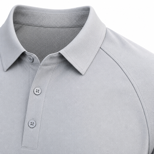 Custom Quick Dry Raglan Mouw Knoopsluiting Polokraag 100% Polyester Sportshirt voor Heren Golf Tennis Team Club Kleding - Product Image 4