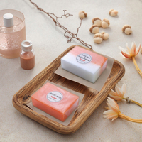 Savon solide artisanal à l'acide kojique et au glutathion pour éclaircir et blanchir la peau foncée, taille normale pour le visage