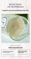 Bougie parfumée aux huiles essentielles en cire de soja, faite à la main, en forme de tasse, avec mèche en coton naturel, sans fumée, longue durée, parfum d'ambiance pour chambre à coucher