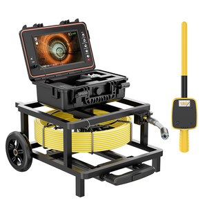 Caméra d'inspection de canalisations d'égout 512Hz avec localisateur, 1080P, auto-nivelante, câble de 7 mm, DVR vidéo 32 Go, <span class=keywords><strong>endoscope</strong></span> de plomberie <span class=keywords><strong>50M</strong></span> - Product Image 1