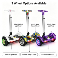 Planche Électrique Auto-Équilibrée 36V Direct Usine avec Roues Gonflables Lumineuses de 10 Pouces, Vitesse de 15 km/h, Zéro-Turn, Musique
