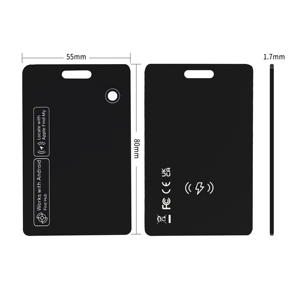Carte personnalisée GSC avec logo, Find My Tag, Android Find Hub pour localisation à distance avec charge sans fil - Product Image 6