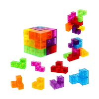 Bloc éducatif en plastique Jouet cube magnétique pliant Jouets