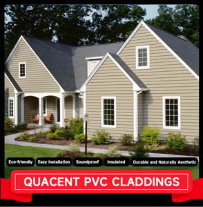 Chất Lượng Cao Hạt Gỗ Không Thấm Nước Bên Ngoài PVC Vinyl Siding Tường Ốp Tấm Trang Trí Tấm Cho Biệt Thự - Product Image 2