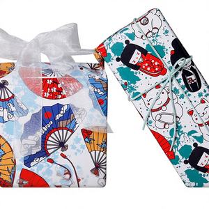 Papel de Regalo al por Mayor de 80g, Papel Recubierto Desechable para Cumpleaños, Día de San Valentín, 43*300cm, Rollo de Papel de Envoltura de Regalo de Lujo Personalizado - Product Image 1