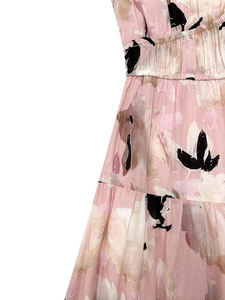 Abito da donna rosa Blush con stampa floreale a maniche lunghe e vita stretta <span class=keywords><strong>abbigliamento</strong></span> stile Casual <span class=keywords><strong>Boho</strong></span> <span class=keywords><strong>Chic</strong></span> per la primavera autunno inverno - Product Image 6