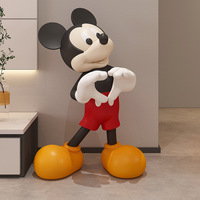 Bixin Love Mickey résine écologique fait à la main meuble TV noël salon grande décoration de sol haut de gamme cadeau de pendaison de crémaillère