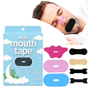 HLK Bande adhésive nasale standard américaine pour une meilleure respiration, bandes nasales de qualité supérieure, bande adhésive pour la bouche personnalisée pour dormir, anti-ronflement, anti-ronflement pour dormir - Product Image 1