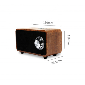 Ốp Retro Gỗ Không Dây Cầm Tay USB Thẻ TF Được Chứng Nhận Pin KC Hàn Quốc Loa Radio Gỗ TWS Bt 10W - Product Image 4