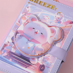 All'ingrosso Kawaii grazioso taccuino di decompressione A6 eco-friendly eco-friendly in pelle PU studenti <span class=keywords><strong>Anime</strong></span> <span class=keywords><strong>Anime</strong></span> diario dei fan - Product Image 3