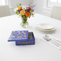 Boîte en fer blanc carrée hermétique pour gâteaux, biscuits et chocolats – Vente en gros