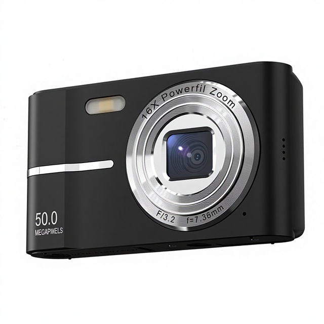 New Student CCD Smart Camera with 7.1x-16x Optical Zoom >3" Screen 720p HD Video-Entry-Level Retro Design High Value Gift