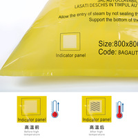 Sac d'autoclave pour déchets biologiques dangereux, autoclavable, rouge, avec poche kangourou, étiquette PE, transport, recyclable, antibactérien, sac de stérilisation