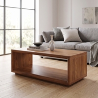 Table basse rectangulaire en bois moderne de haute qualité pour le bureau et le salon, meubles de maison, table centrale