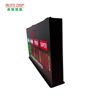 Panneau d'affichage numérique LED AUTODISP, couleur et luminosité personnalisables, étanche IP65, garantie de 2 ans, pour pompes à carburant, lisible en plein soleil