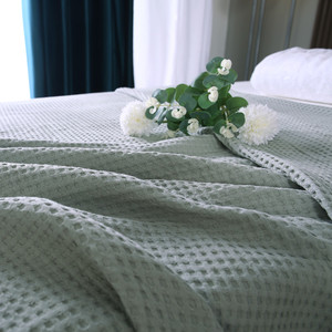 Bata de baño para <span class=keywords><strong>hombre</strong></span> y mujer, ropa de dormir de estilo Waffle, bata de baño, <span class=keywords><strong>pijama</strong></span> <span class=keywords><strong>corto</strong></span> para salón - Product Image 3