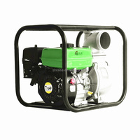 Pompa Air Bensin Self Priming 100KB-4GX 4 Inci Aliran Tinggi, Pompa Sentrifugal Portabel untuk Irigasi dan Drainase Pertanian
