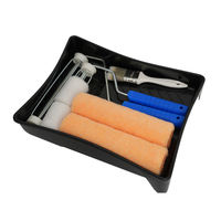 Kit de peinture industriel DIY pour la maison - Rouleau en acier inoxydable de 9 pouces, bac en plastique polyester, surface en laine tricotée, garantie 3 ans, OEM