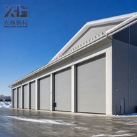 Hangar d'hivernage préfabriqué en structure métallique pour avions, bâtiment métallique isolé anti-neige
