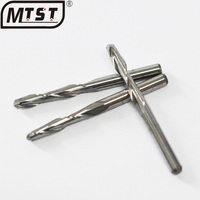 Fraise à double tranchant de 4 mm, outil de gravure sur bois pour machine informatisée, tête de coupe spirale à fond rond
