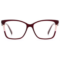 Gafas de Prescripción de Estilo Clásico para Mujer con Lentes de Acetato, Gafas Ópticas con Diseño de Moda