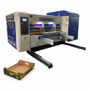 Giá tốt nhất tự động hộp sóng cho máy in flexo slotter kiêm Die-Cutter chì cạnh loại tông máy in Die-Cutter <span class=keywords><strong>Stacker</strong></span> - Product Image 1