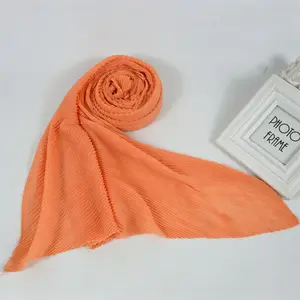 Foulard Hijab en coton Lycra, couleur unie, en Jersey Modal, pour femme musulmane, 1 pièce